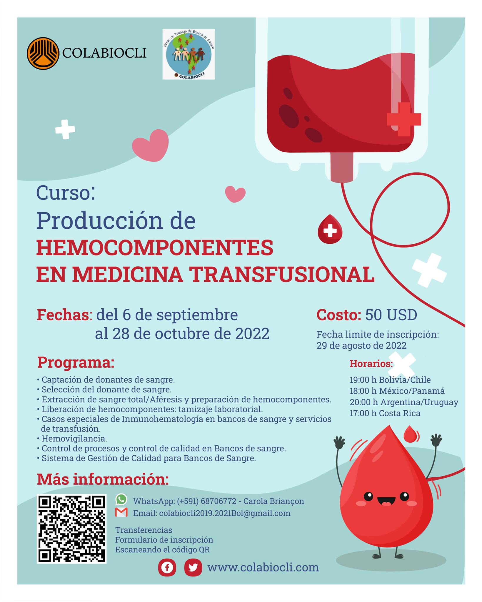Producción de Hemocomponentes en Medicina Transfusional